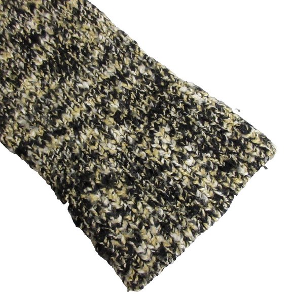 Jones New York Collection Open Cardigan Sweater Sz XL Black Textured Curved Hem - Picture 7 of 10